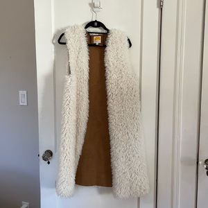 Faux fur vest from C&C California. Great transitional piece for fall.